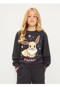 Sinsay - Bawełniana bluza crewneck ze wzorem Pokemon 2 pack - szary. Kolor: szary. Materiał: bawełna