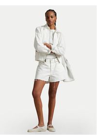 Polo Ralph Lauren Szorty jeansowe 211964084001 Biały Straight Fit. Kolor: biały. Materiał: bawełna #5