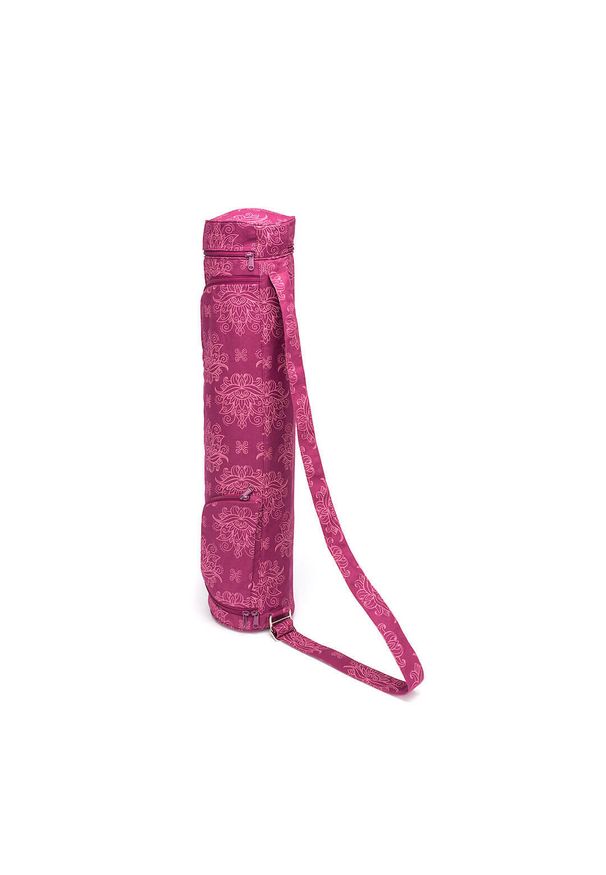 BODHI - Bawełniana torba na matę do jogi Bodhi Asana Bag 70 - różowy. Kolor: czerwony, wielokolorowy, różowy. Materiał: bawełna. Sport: joga i pilates