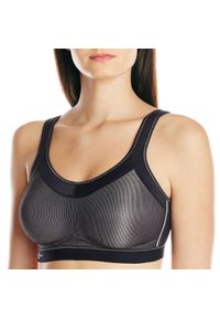 ANITA ACTIVE - Stanik do biegania Momentum z wysoki poziomem podtrzymywania. Kolor: czarny, biały, wielokolorowy. Materiał: poliester, elastan, poliamid. Sport: bieganie