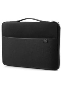 Torba na laptopa HP Carry Sleeve 14 cali Czarno-srebrny. Kolor: srebrny, czarny, wielokolorowy. Styl: casual #1