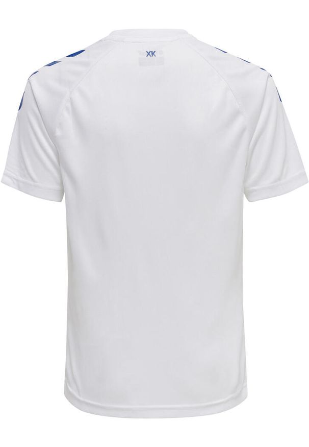 Koszulka sportowa z krótkim rękawem dziecięca Hummel Core XK Kids Poly T-Shirt. Kolor: biały, niebieski, wielokolorowy. Długość rękawa: krótki rękaw. Długość: krótkie
