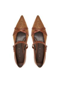 Max Mara Baleriny 2514521332600 Bordowy. Kolor: czerwony. Materiał: skóra #6