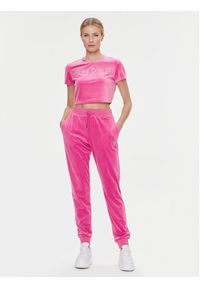 Guess T-Shirt V3BI01 KBXI2 Różowy Boxy Fit. Kolor: różowy. Materiał: syntetyk #2