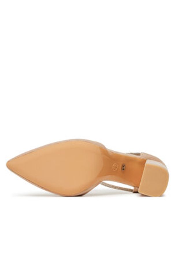 DeeZee Czółenka BG-88416-1 Beżowy. Kolor: beżowy. Materiał: materiał