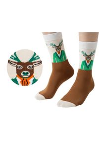 His Story - Skarpetki Bawełniane - Tematyczne - Jeleń. Kolor: wielokolorowy. Materiał: elastan, bawełna, poliamid #5