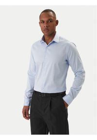 Calvin Klein Koszula LV019EU128 Błękitny Slim Fit. Kolor: niebieski. Materiał: bawełna #1