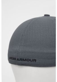 Under Armour czapka z daszkiem Isochill Armourvent 1361530 kolor szary z nadrukiem. Kolor: szary. Materiał: skóra, materiał. Wzór: nadruk #2
