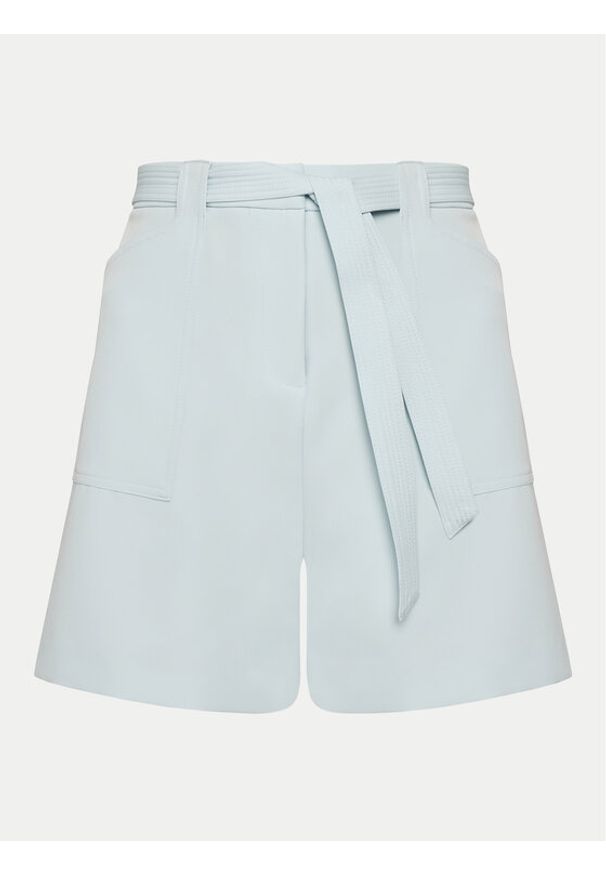 Guess Szorty materiałowe W5GD0I WH9Y2 Błękitny Classic Fit. Kolor: niebieski. Materiał: syntetyk
