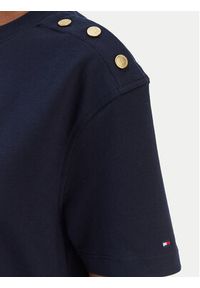 TOMMY HILFIGER - Tommy Hilfiger T-Shirt Script WW0WW47819 Granatowy Regular Fit. Kolor: niebieski. Materiał: bawełna #2