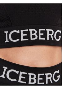 Iceberg T-Shirt FA1463039000 Czarny Slim Fit. Kolor: czarny. Materiał: syntetyk #4