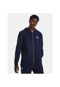 Under Armour - Bluza fitness męska UNDER ARMOUR Icon Fleece Full-Zip Hoodie z kapturem. Typ kołnierza: kaptur. Kolor: niebieski. Sport: fitness #1