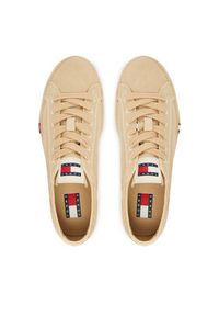 Tommy Jeans Tenisówki Archive Vulc Y2K Washed Canvas EN0EN02957 Beżowy. Kolor: beżowy. Materiał: materiał #3