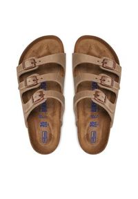 Birkenstock Klapki Florida 1011432 Beżowy. Kolor: beżowy. Materiał: skóra