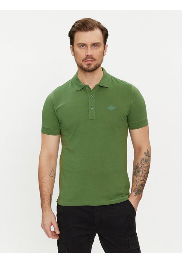 Replay Polo M6548.000.23070 Zielony Regular Fit. Typ kołnierza: polo. Kolor: zielony. Materiał: bawełna