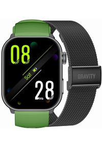 Gravity - SMARTWATCH UNISEX GRAVITY GT28-4 - ROZMOWY BLUETOOTH, DODATKOWY PASEK (sg037d). Rodzaj zegarka: smartwatch