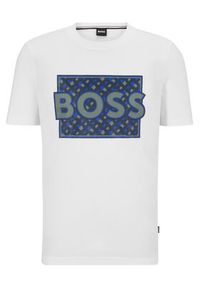 BOSS - Boss T-Shirt 50489334 Biały Regular Fit. Kolor: biały. Materiał: bawełna #4