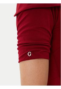 Guess Sukienka koktajlowa W5BK71 KCVG2 Bordowy Slim Fit. Kolor: czerwony. Materiał: syntetyk. Styl: wizytowy #3