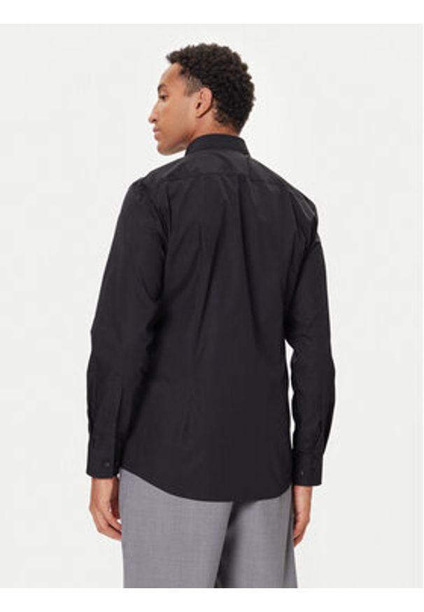 Hugo - HUGO Koszula Keidi 50549775 Czarny Slim Fit. Kolor: czarny. Materiał: bawełna