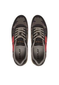 Replay - REPLAY Sneakersy GMS9I .000.C0007T Khaki. Kolor: brązowy. Materiał: materiał #3