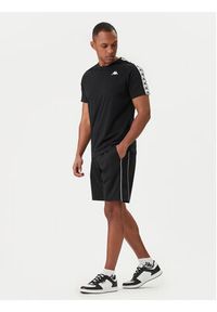 Kappa T-Shirt 303UV10 Czarny Slim Fit. Kolor: czarny. Materiał: bawełna #3