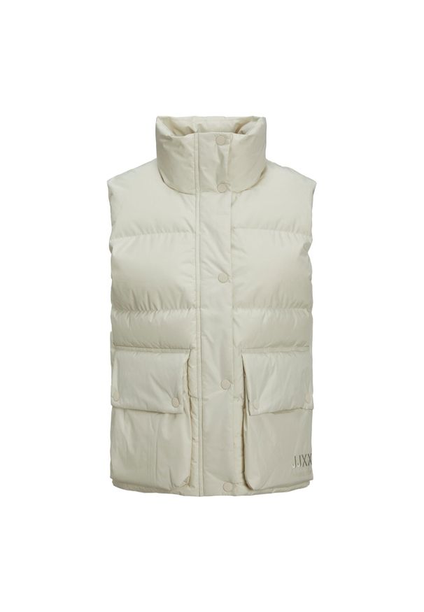 Kamizelka damska JJXX Carla Novel Puffer. Kolor: biały. Materiał: poliester