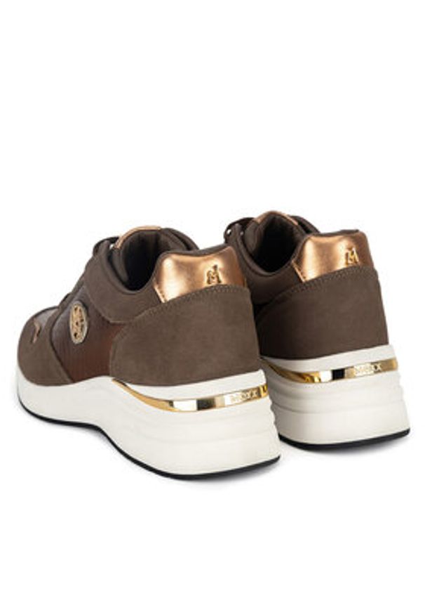 MEXX Sneakersy MI001009043W-01 Brązowy. Kolor: brązowy. Materiał: zamsz, skóra