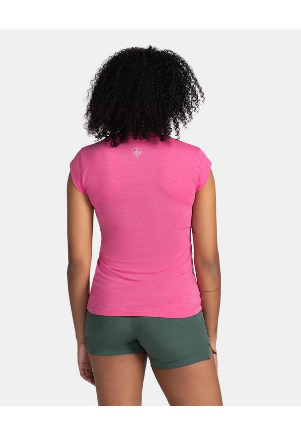 Damski bawełniany t-shirt Kilpi PROMO-W. Kolor: różowy. Materiał: bawełna. Sport: turystyka piesza