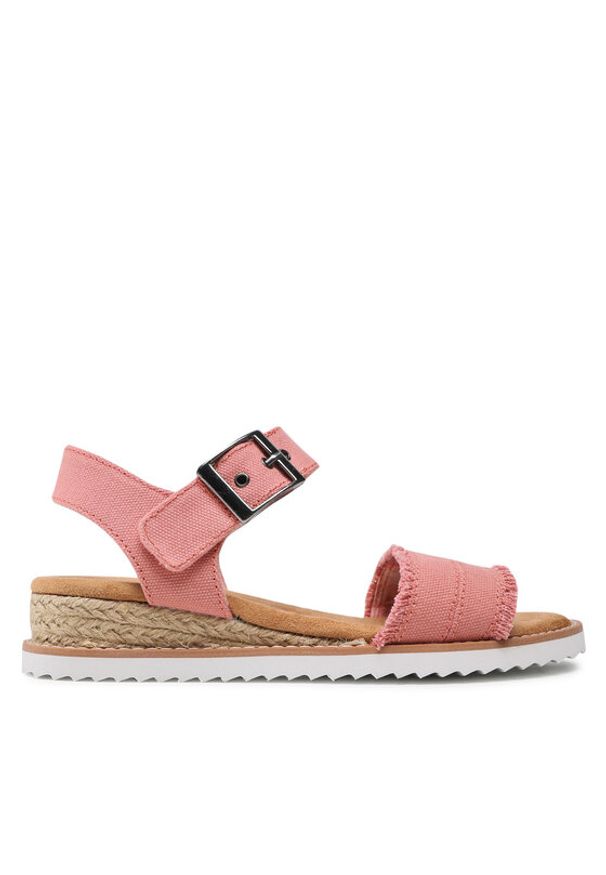 skechers - Skechers Espadryle BOBS Desert Kiss 113541/CRL Różowy. Kolor: różowy. Materiał: materiał