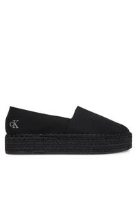 Calvin Klein Jeans Espadryle Flatform Esdparille Mg/Hdw YW0YW01737 Czarny. Kolor: czarny. Materiał: materiał