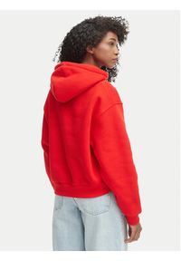 TOMMY HILFIGER - Tommy Hilfiger Bluza WW0WW47832 Czerwony Regular Fit. Kolor: czerwony. Materiał: bawełna #3