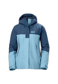 Kurtka ocieplana dla kobiet Helly Hansen banff. Kolor: niebieski. Sport: turystyka piesza