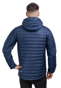 Kurtka puchowa męska Rab Microlight Alpine Jacket z kapturem. Typ kołnierza: kaptur. Kolor: pomarańczowy, wielokolorowy, niebieski. Materiał: puch