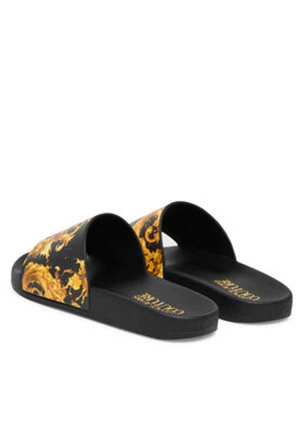 Versace Jeans Couture Klapki 80VA3SQ3 ZS365 G89 Czarny. Kolor: czarny. Materiał: syntetyk