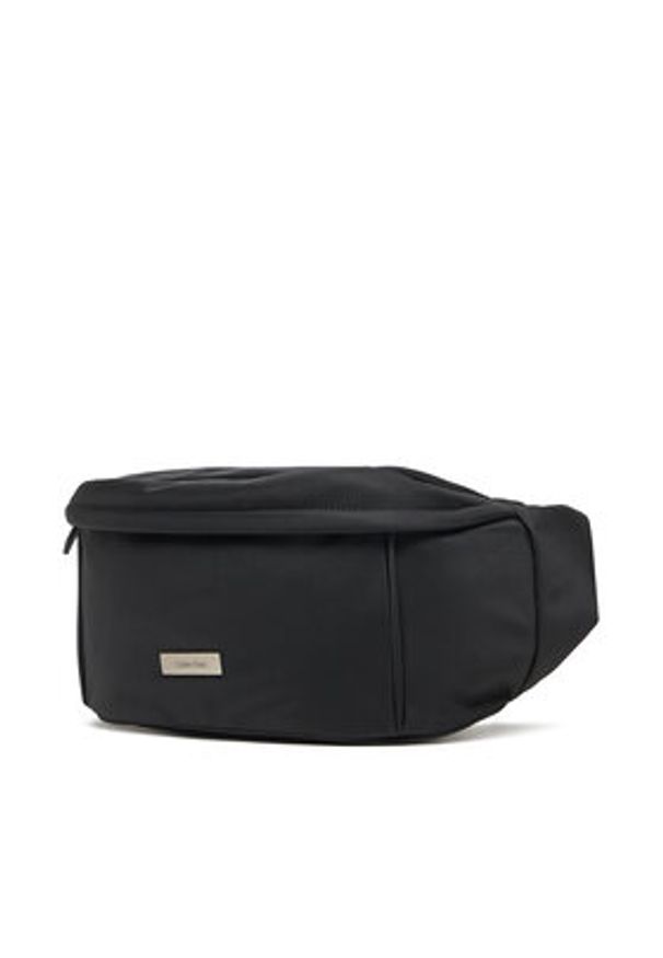 Calvin Klein Nerka Sleek Waistbag Sling LV04D3148G Czarny. Kolor: czarny. Materiał: materiał