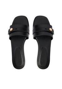 Tory Burch Klapki Romy 181993 Czarny. Kolor: czarny. Materiał: skóra #4