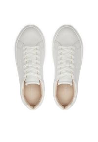 Calvin Klein Sneakersy Cupsole Lace Up W/Ml Lth HW0HW02119 Biały. Kolor: biały