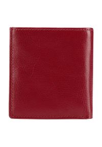 Wittchen - Mały skórzany portfel damski bordowy. Kolor: czerwony. Materiał: skóra #4