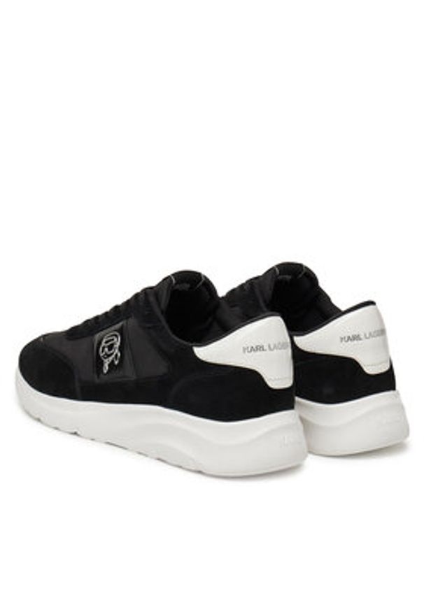 Karl Lagerfeld - KARL LAGERFELD Sneakersy KL53631 Czarny. Kolor: czarny. Materiał: skóra, zamsz