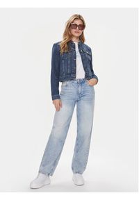Guess Kurtka jeansowa Delya W4RN54 D4VIG Granatowy Regular Fit. Kolor: niebieski. Materiał: bawełna