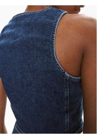 Calvin Klein Jeans Top J20J222799 Niebieski Slim Fit. Kolor: niebieski. Materiał: bawełna