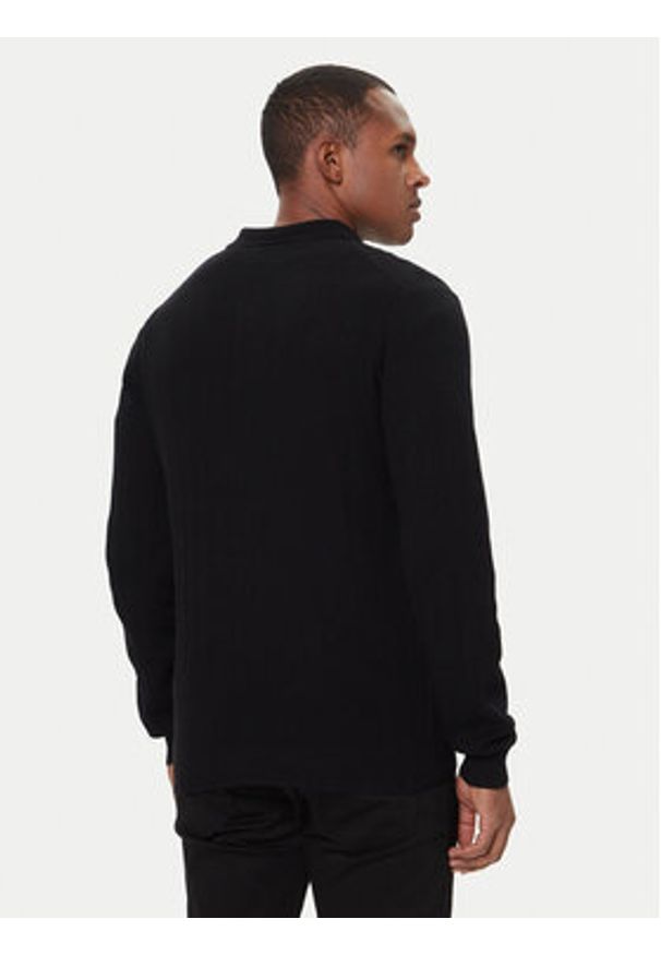 Hugo - HUGO Sweter Sastoro 50524556 Czarny Regular Fit. Kolor: czarny. Materiał: syntetyk