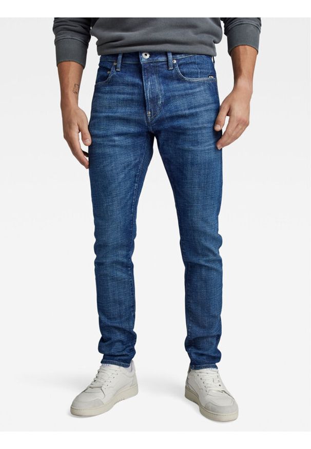 G-Star RAW - G-Star Raw Jeansy Revend D20071-D441 Niebieski Skinny Fit. Kolor: niebieski