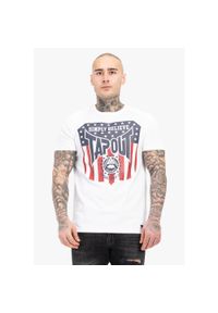 TAPOUT - Koszulka Tapout Tapericano. Kolor: biały, niebieski, wielokolorowy. Wzór: nadruk #1