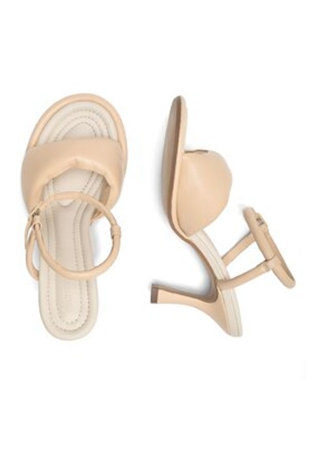 Gino Rossi Sandały SEWILLA-02 Beżowy. Kolor: beżowy. Materiał: skóra