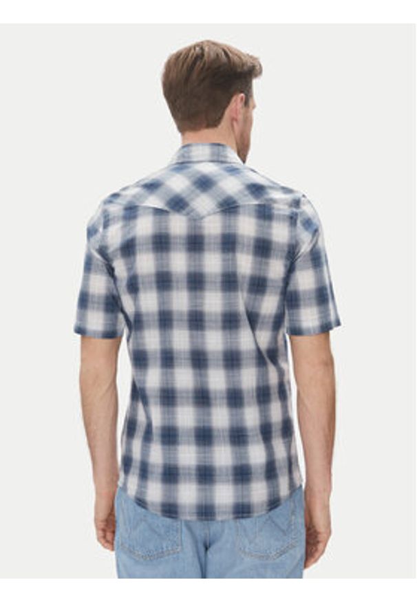 Wrangler Koszula Western 112362381 Niebieski Regular Fit. Kolor: niebieski. Materiał: bawełna
