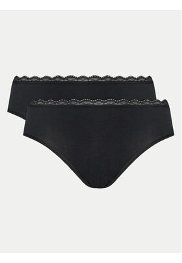 Triumph Komplet 2 par fig klasycznych Feel Of Cotton 10225011 Czarny. Kolor: czarny. Materiał: bawełna