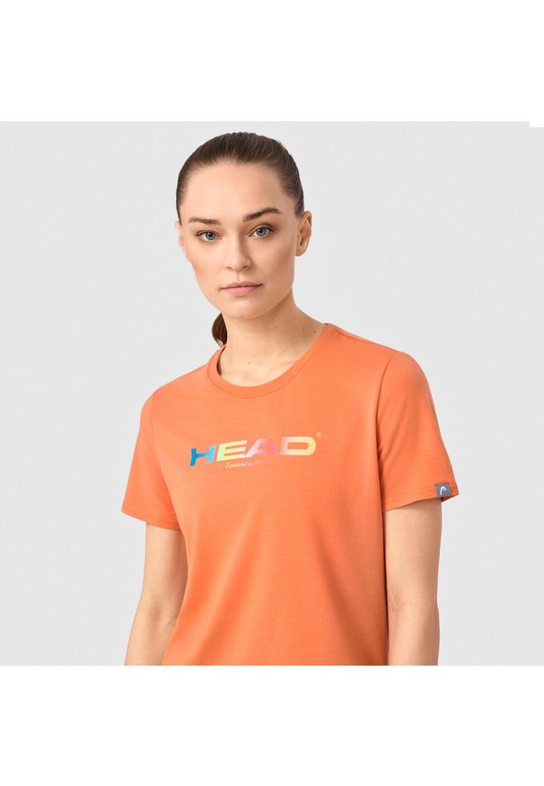 Koszulka damska Head Rainbow. Kolor: pomarańczowy. Sport: tenis