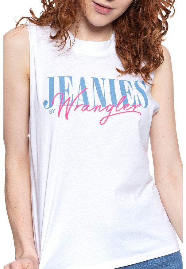Wrangler - WRANGLER T SHIRT DAMSKI SLEEVELESS TEE WHITE W7Q6GH989 112132085