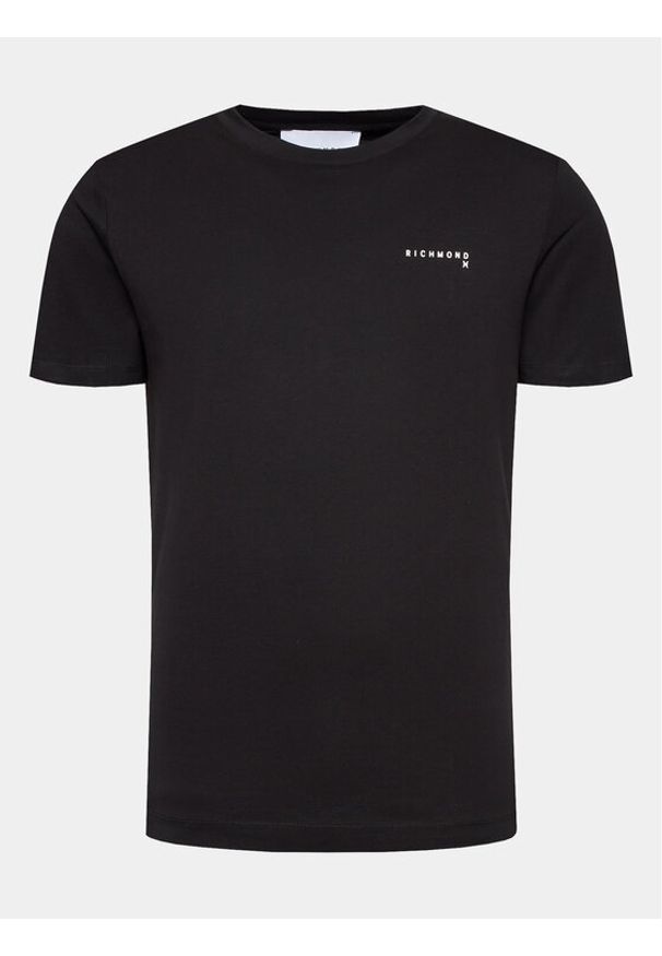 Richmond X T-Shirt UMA23003TS Czarny Regular Fit. Kolor: czarny. Materiał: bawełna